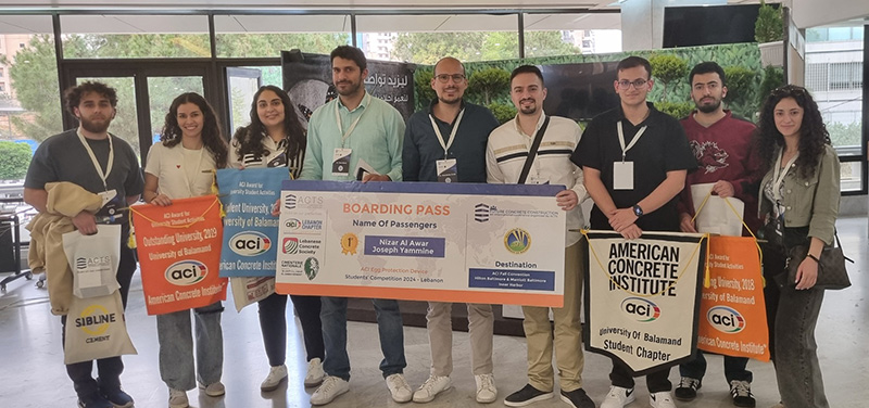 Civil Engineering Department Celebrates First and Third Place Victories at the ACI-ACTS Student Competition 2024