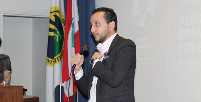 UOB Hosts Talk on Personal Branding and Entrepreneurial Mindset by Ayman Mechlawi