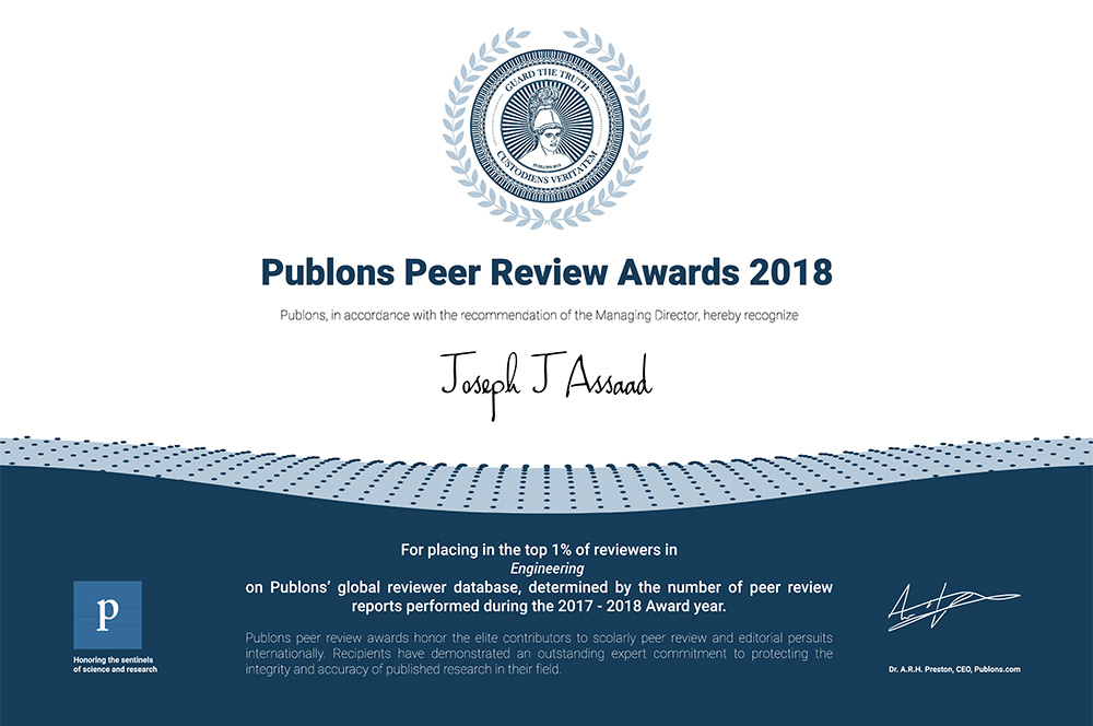 Publons Peer Review Awards Publons Peer Review Awards
